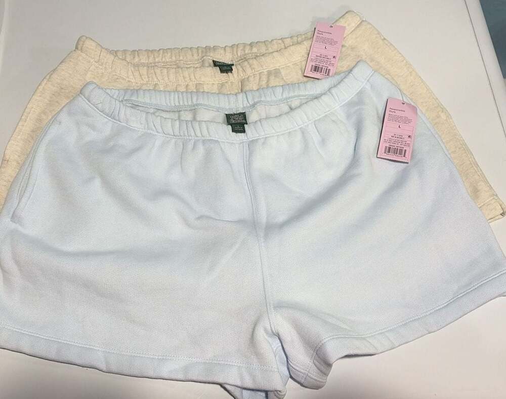 Wild Fable Women's High-Rise Fleece Sweat Shorts Size L Lot of 2